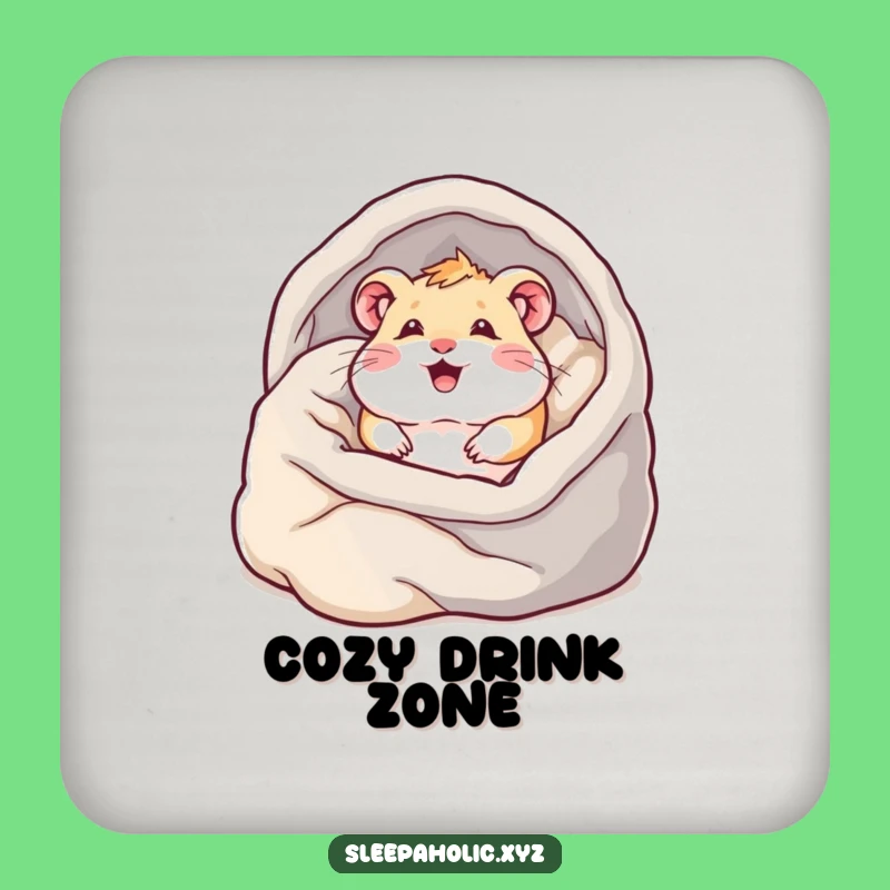 Funny Hamster Burrowing Coaster Set - Hilarious Gift for Cozy Tables